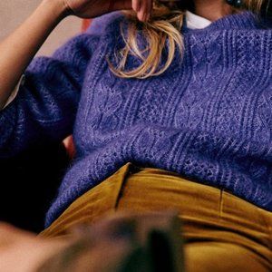 Sezane Scarlett Jumper/Sweater BRAND NEW - Mauve (Purple) Size XXS